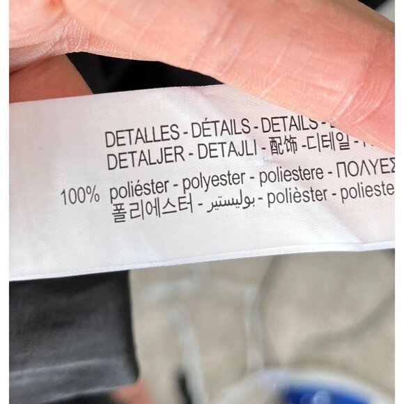 ZARA ORGANZA SATIN EFFECT DRESS One Shoulder black sz S - Picture 13 of 13